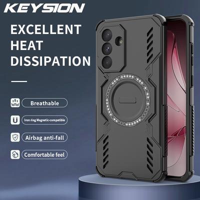 KEYSION Hollow Heat Dissipation Case for Samsung A56 5G A36 A26 5G Magnetic Cooling Shockproof Phone Cover for Galaxy A16 4G 5G