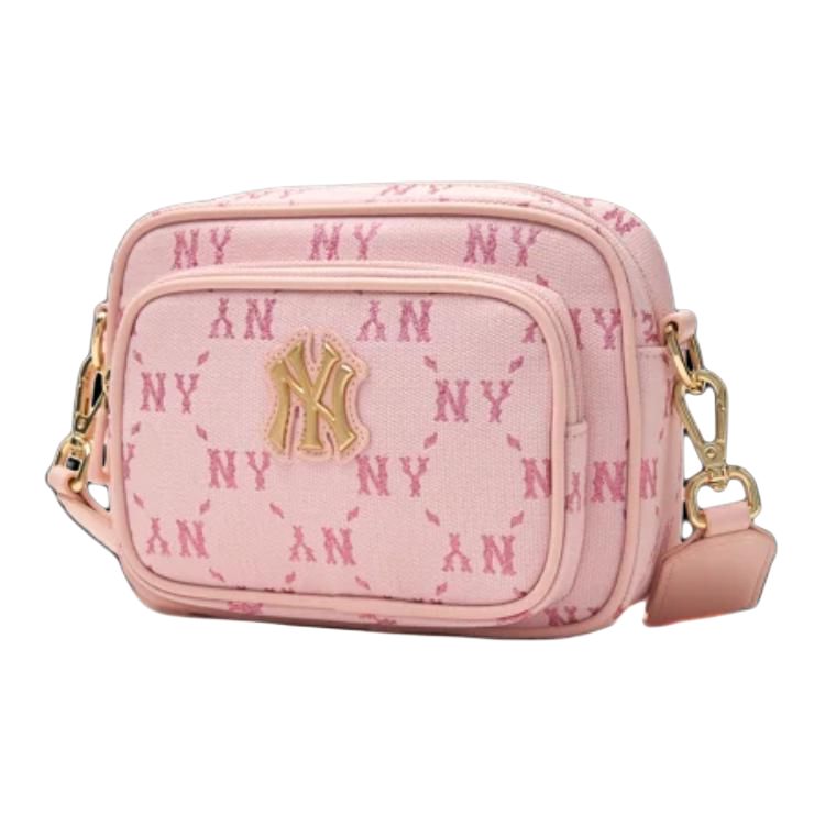 New MLB New York Yankees Polyester Camera Bags Combo Bag Shoulder Bag Crossbody Bag Regular Women's Pink 7ACRMDA4N-50PKL