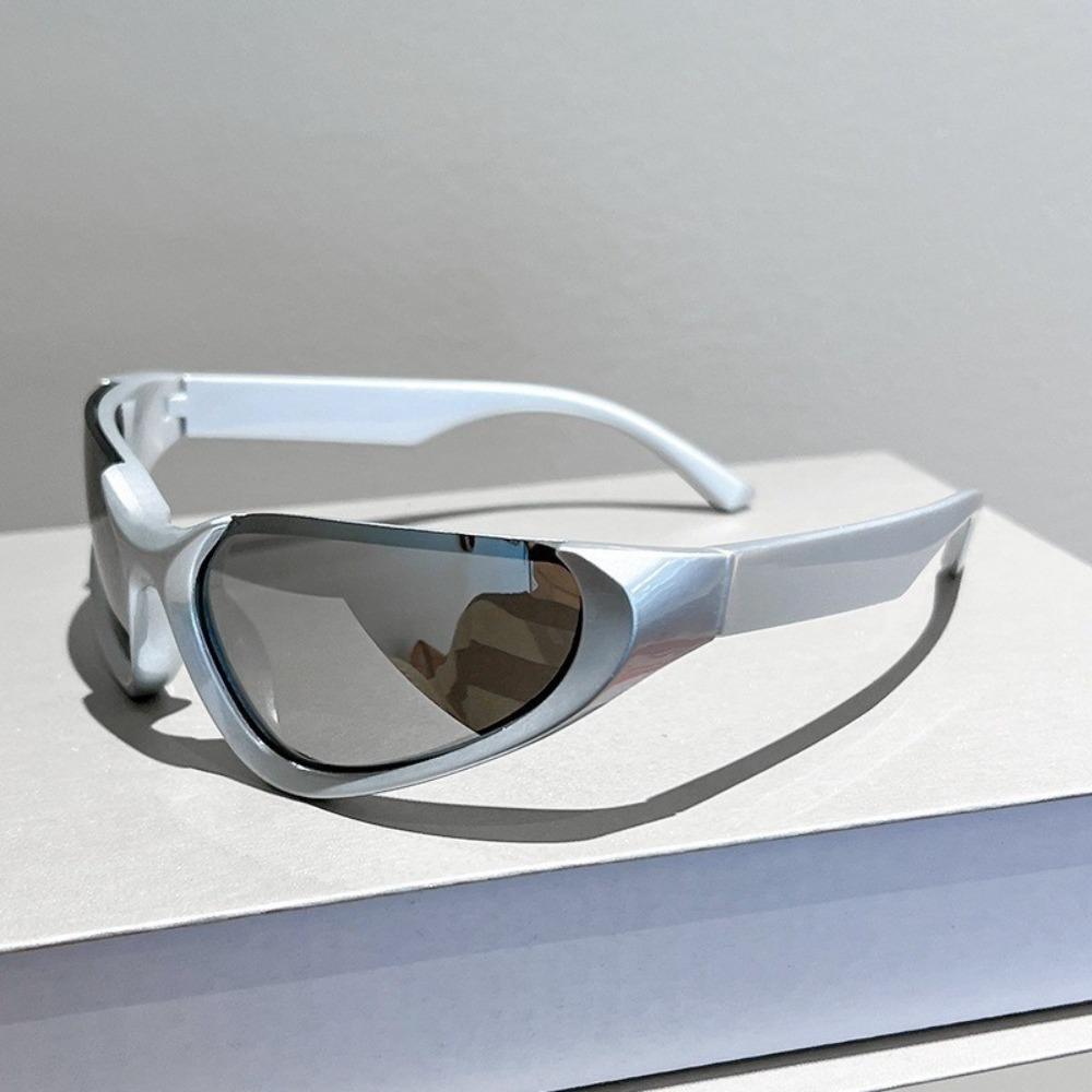 Fashion New Style Oval Unique Y2K Small Frame Sunglasses Retro Men Black Gray Trendy Driving Anti-Ultraviolet Cool Sunglasses