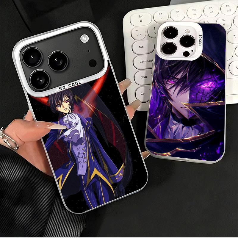 Code Geass Anime Shockproof Phone Case for iPhone 17 Air 16 16E 15 Pro Max 14 Plus 13 Mini 12 Back Cover Anti Fall Fundas