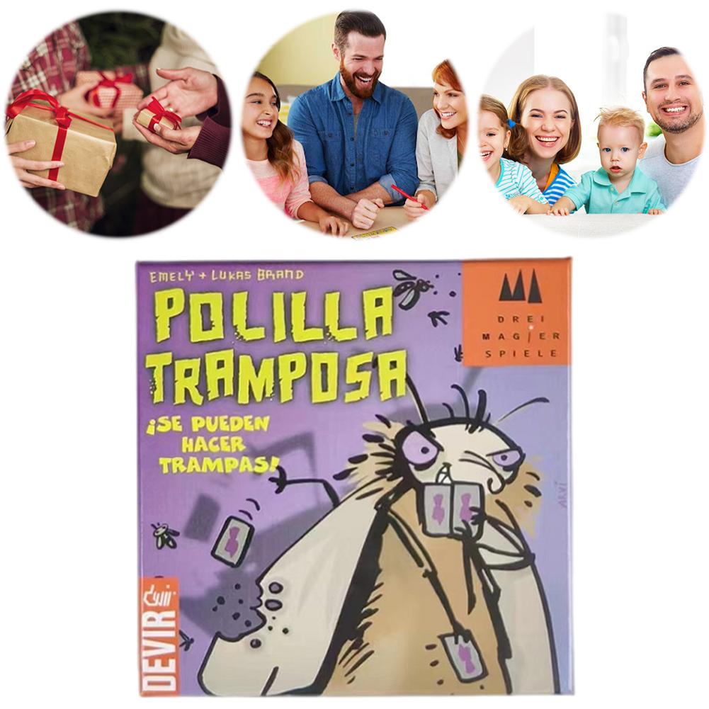 Polilla Tramposa Card Game Royal Xiaoqiang Cheating Moth Board Game Leisure Gathering Board Game Cards Poker Party Game