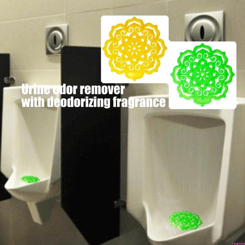 4pcs Anti Splashes Urine Deodorizer Tablets with Toilet Anti Clog Filter Screen Fragrances for Urinal Bucket Odor Control