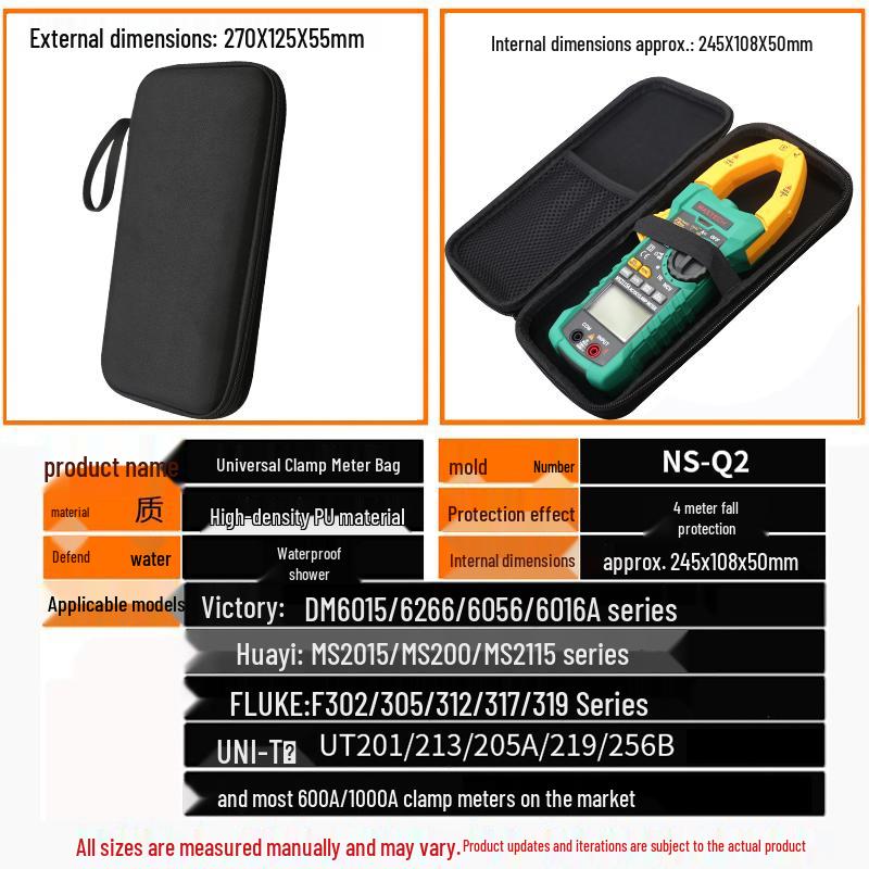 Universal Portable Multimeter Instrument Toolkit Bag
