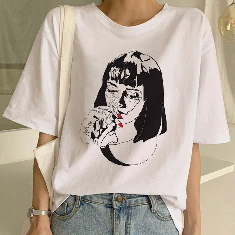 Camiseta con estampado divertido de película Pulp Fiction para