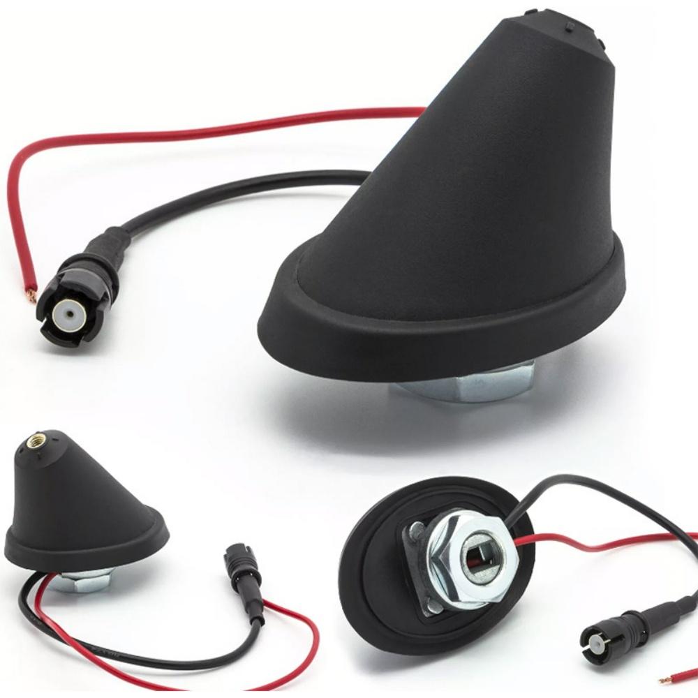 Universal 3cm Short Antenna Car Roof Aerial with Antenna Base and Adapter Screws