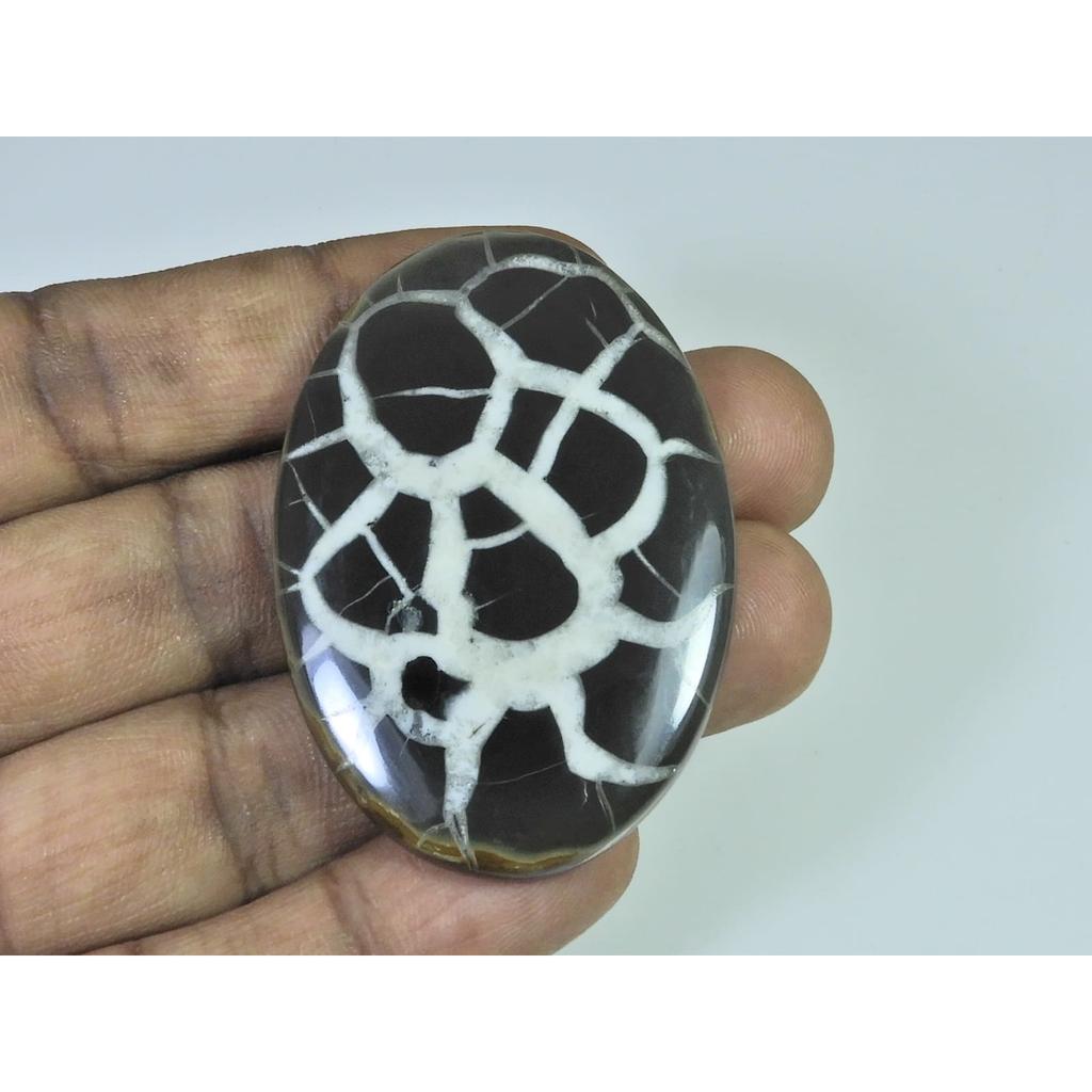 129Cts.Natural Septarian Gronates Oval Cabochon Loose Gemstone 35X53X05MM D-545
