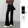 Women's High-Waisted Wide-Leg Flared Pants, Slimming Drapey Casual Look