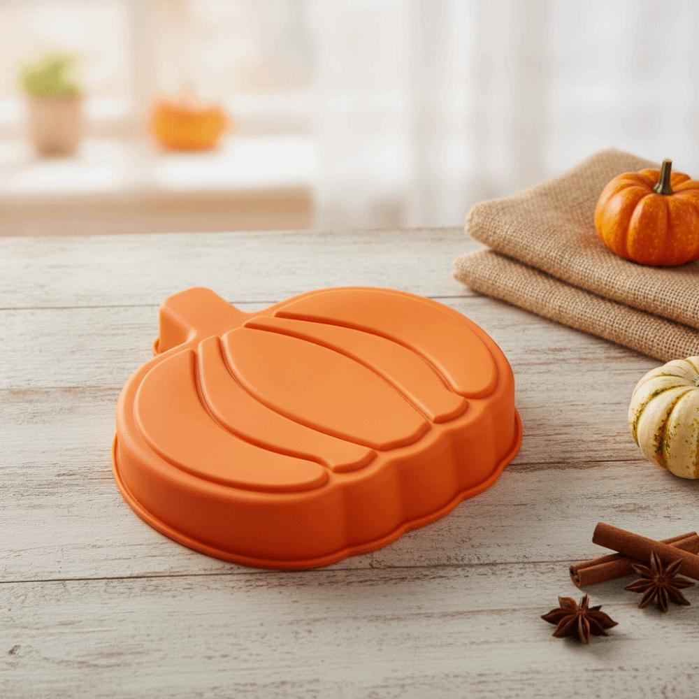 1/2Pcs Flexible Pumpkin Baking Mold 3D Silicone Baking Mold Halloween Cake Mold  Kitchen Bakeware