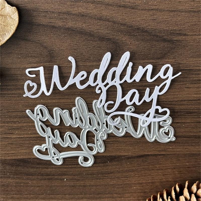 Wedding Themed Die Cut Stencils Heavy Duty Carbon Steel Cutting Dies Scrapbooking Embossing Paper Dies for Card Making
