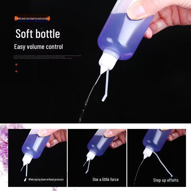 Quetschflasche aus PE-Kunststoff mit Loch für die Dosierung von ätherischen Ölen, Farben und Nadeln