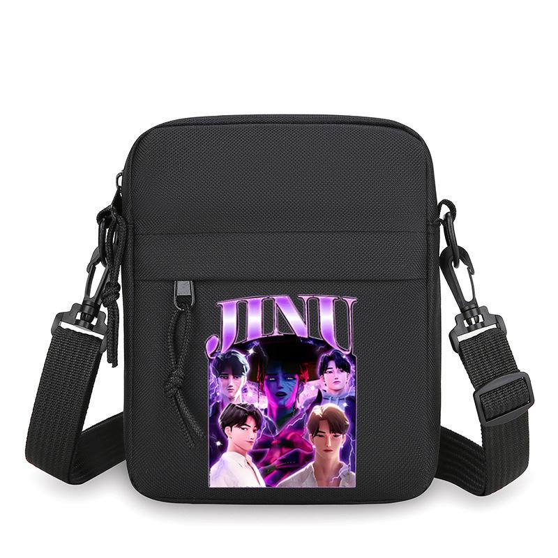 Animation Cartoon Peripheral Simple Multi-Function Portable Mini Square Bag Men'S Casual Shoulder Messenger Bag