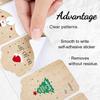 Festival de Adesivos de Natal Selagem Etiqueta de Envelope de Natal Decorações Selo Ornamento Prático Etiquetas de Presente