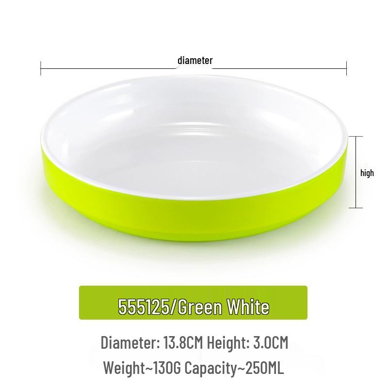 Small Melamine Bowl - Imitation Porcelain, Round Plastic Plate for Dipping Sauce or Snacks, Ideal for Commercial Use