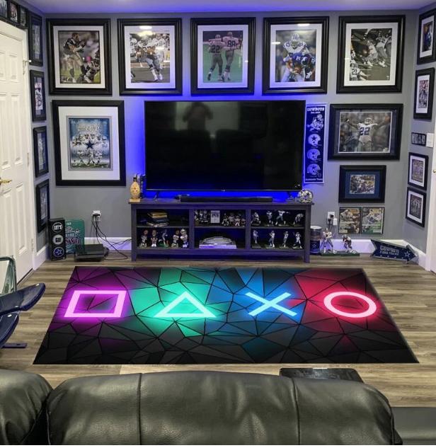 Game Handle Game Theme Lightweight Bedroom Rugs Living Room Kitchen Bathroom Washable Mat Carpet Home Decor