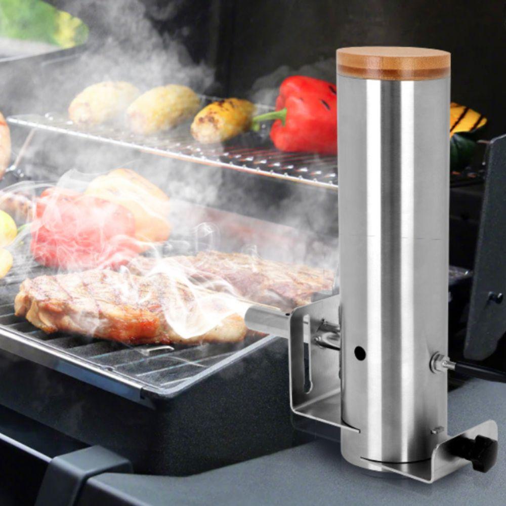 Stainless Steel Electric BBQ Cold Smoker Adjustable Smoke Output Grill Smoke Machine Smokehouse