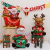Standable Christmas Cartoon Decoration: Reindeer, Snowman, Santa, and Tree Balloon
