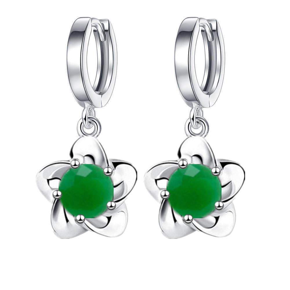 Moissanite Rhinestone Earrings with Plum Blossoms Long Earrings for Women Earrings for Women