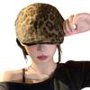 Amerykański Retro Gorąca Dziewczyna  Panterka Czapka z Daszkiem  Jesienny Beret  Wszechstronny i Wyszczuplający Twarz  Niszowy Kapelusz