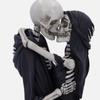 Halloween Skelett Paar Figur: Ewiger Kuss Rächende Göttin Statue Skelett Geschenk