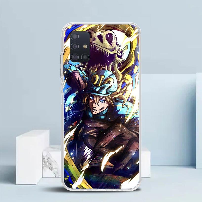 JoJo Adventure Dio Diego Brando Soft Cover for Samsung Galaxy A12 A22 A32 A52 A72 A02S Phone Case Note 20 Ultra 10 S10 Plus A51