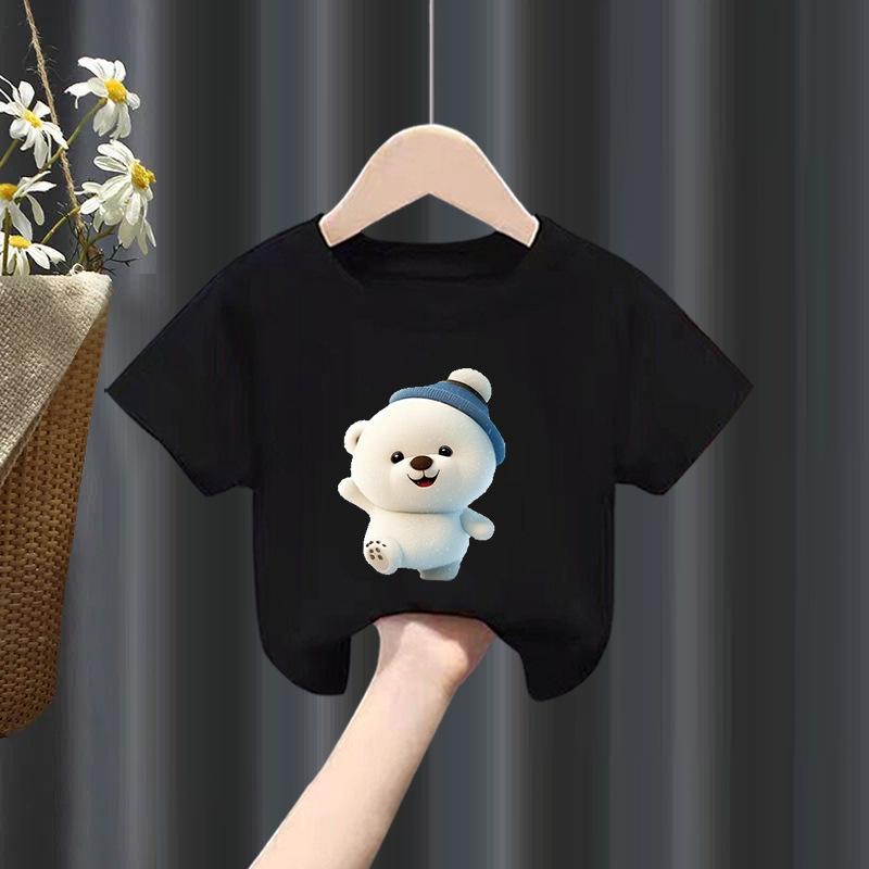 Childrens ShortSleeved Tshirt Summer Thin Compassionate Baby HalfSleeved Clothing Summer Polyester Fabric