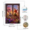 DIY Diamond Painting Flower Train Cross Stitch Kit Mosaic Art Diamond Painting Full Circle Diamond Home Decoration