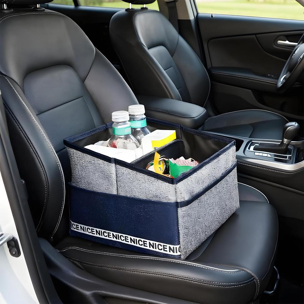 Trunk Organizer Foldable Box Basket Front Seat Storage Bin For Car SUV Auto Travel Office Document Grocery Moving Backseat Seat