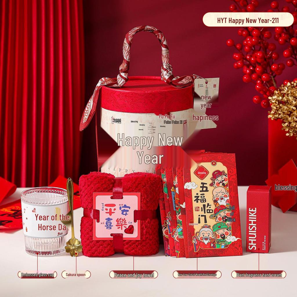 2026 Jahr des Pferdes Geschenkset: Neujahrs- & Jubiläumsgeschenke für Mitarbeiter & Kunden