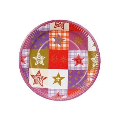 Origami Disposable Party Paper Plates - 23cm - 50 Plates Per Pack - Pack of 2-100 Plates - Stars