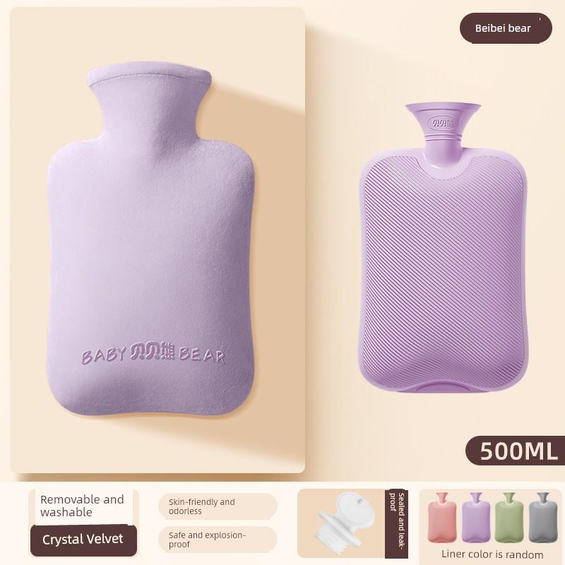 Water-Filled Hot Water Bottle, Explosion-Proof Hot Compress for Women, Warm Palace Warmer, Warm Belly Pad, Large and Small Sizes, Student