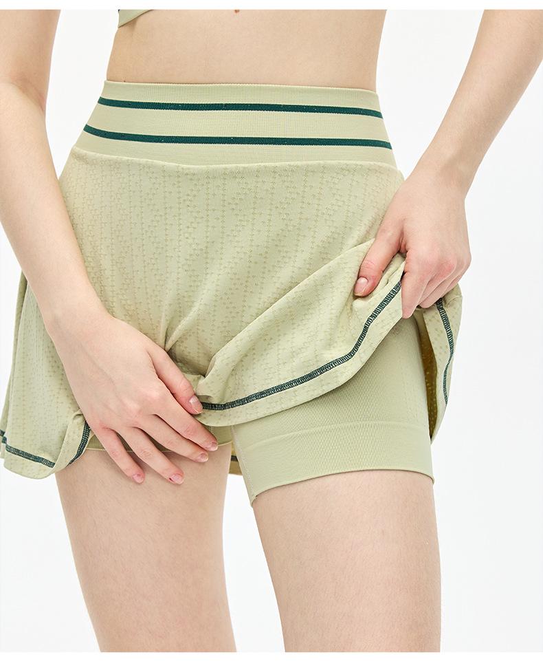 High-Waist Summer Tennis Skirt: Fashionable, Anti-Exposure, Ideal for Outdoor Running and Fitness