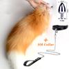 1Set Separable Butt Plug with Fox Tail PU SM Leash Woman Anal Sex Toys Cosplay Play Natural Fox Tail Anal Plug for Adult Couples