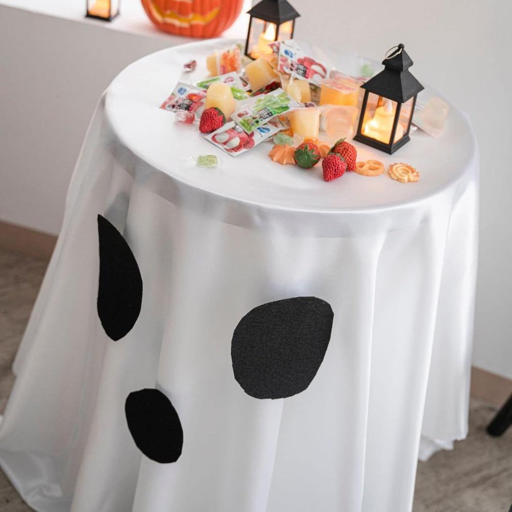 Halloween Tablecloth. Funny face design for party, home & holiday decor.