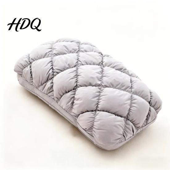 Soft Cushioned Sleeping Pillow Pineapple Bun Pillow Fluffy Quilted Bed Cooling Marshmallow-Soft