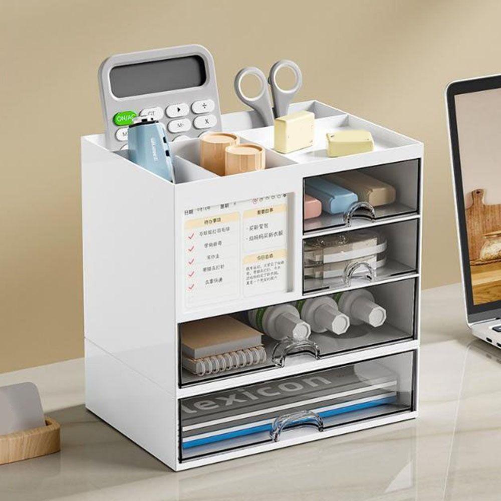 Reasonable Partition Desk Organizer Large Capacity Pen Holder Drawer Storage Box  School