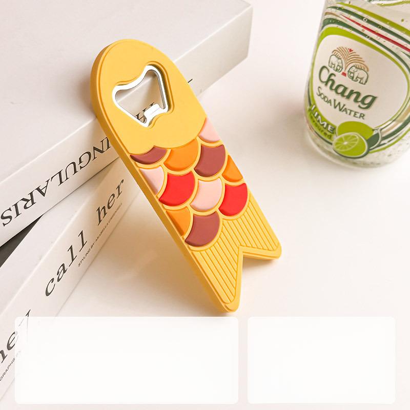 Kreativní domácí otvírák na láhve ve stylu čínských symbolů štěstí, lze přilepit na lednici pro snadné skladování, perfektní jako kreativní dárek