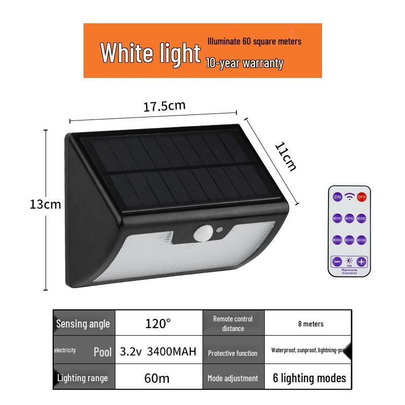 

Super Bright Solar Outdoor Courtyard & Fence Lights – Waterproof, Induction Street & Wall Lighting for Rural Yards
