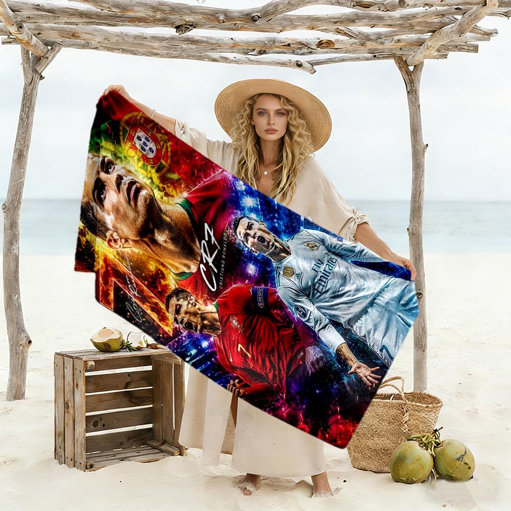 Dynamic Cr7 Action Beach Towel Quick-Dry Soft Microfiber Comfortable Lightweight