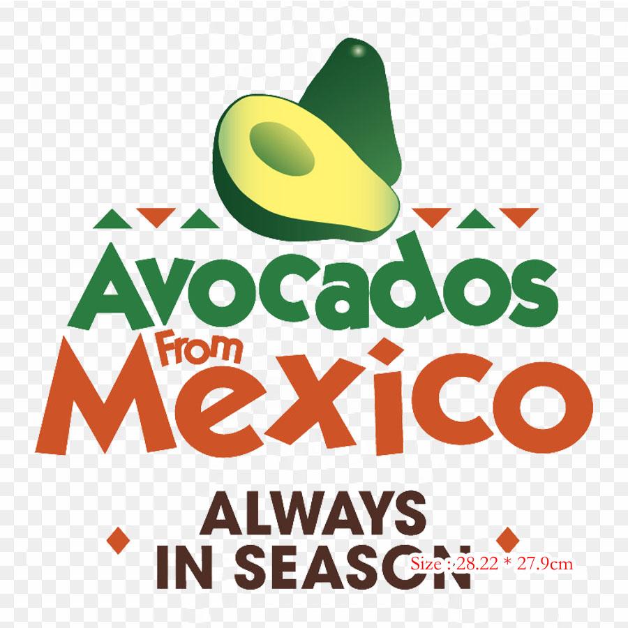 Avocados From Mexico Avocado Iron on Heat Transfer Printing Vinyl Patches Sticker for Clothes DIY Appliques Washable Patches