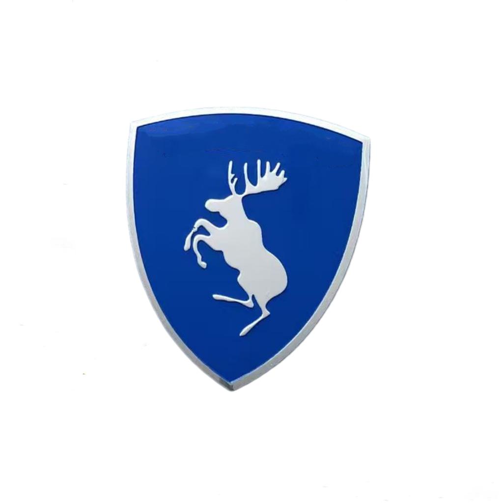 1Pc 3D Aluminum Emblem Car Side Fender Rear Trunk Body Badge Logo Sticker