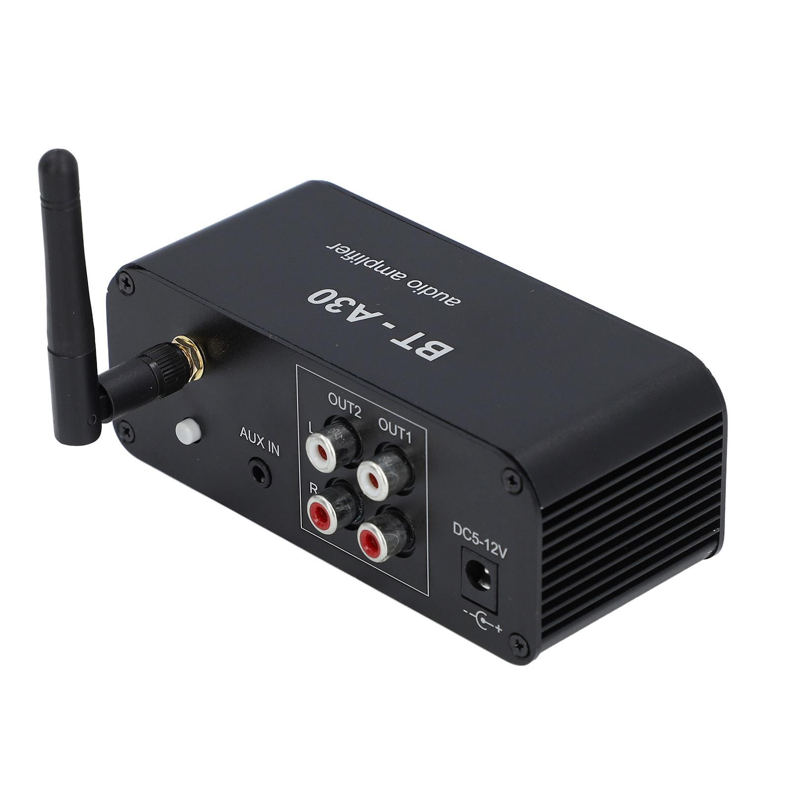 

Усилитель звука Bluetooth 5.2 с усилением 20 дБ, двухоперационный предусилитель с интерфейсом 3,5 мм для проигрывателя