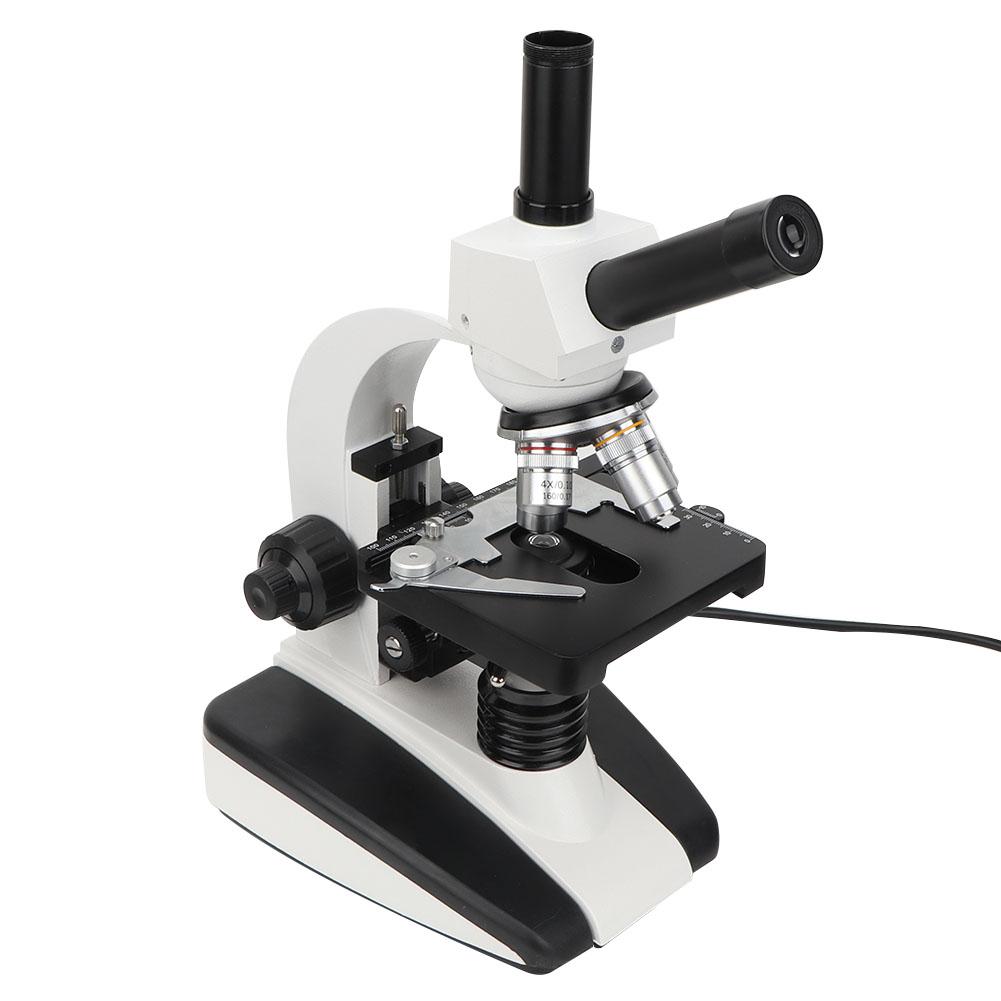 Binocular Compound Microscope Monocular Microscope 40X 1600X Abbe Condenser 2 Layer