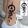 1 Sheet Halloween Dark Gothic Phoenix Temporary Tattoo For Men Women Neck Forearm, Waterproof Realistic Temp Fake Tatoo Stickers