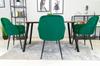 LUGO Chair - Green Velvet / Black Legs X 1