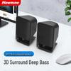 Newsmy BT72 Wired Mini Computer Speaker with Subwoofer CN Plug (adapter Included) (CN Version)