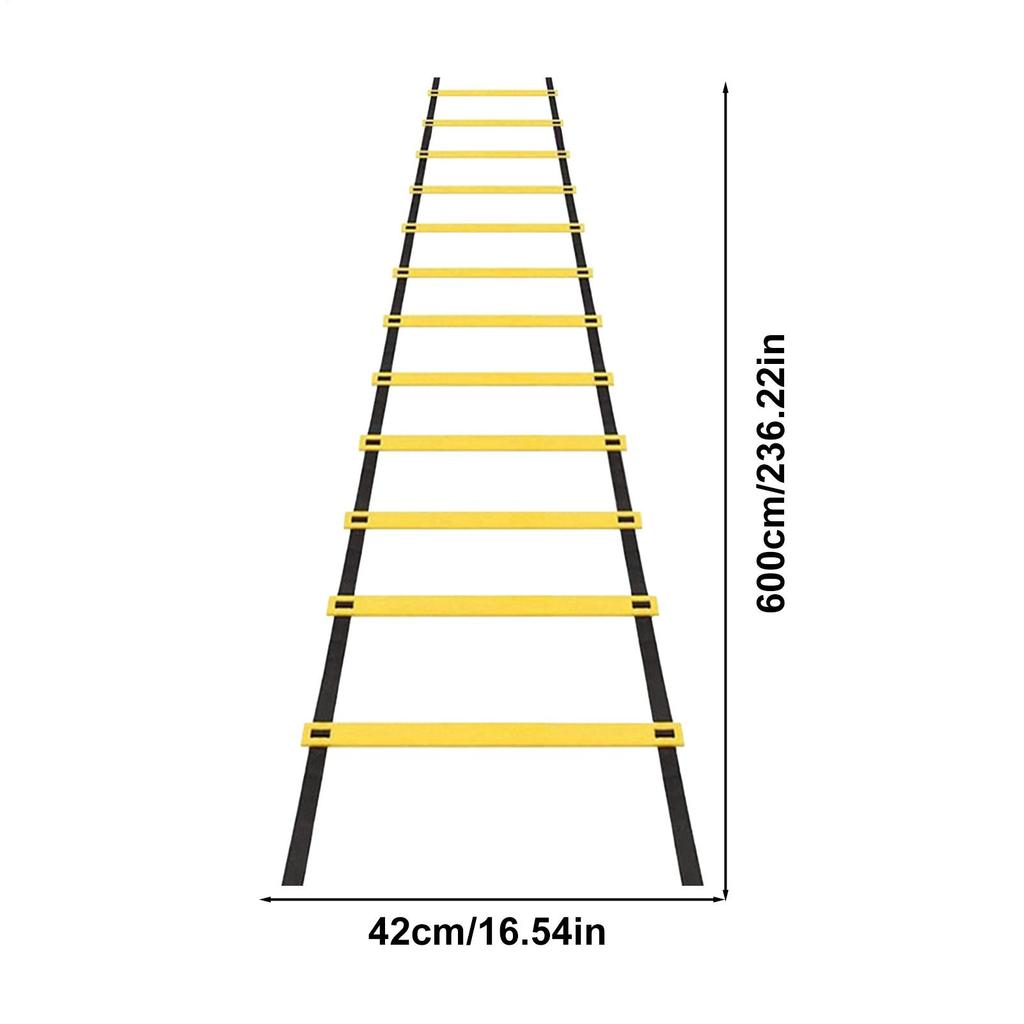 Speed Ladder 19.6ft Workout Ladder With Carry Bag 12 Rung Speed Training Equipment For Gym Outdoor Fitness Practice Baseball