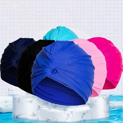 Free Size Swimming Caps High Elastic Women Swimm Hat Bathing Caps Swimming Hat  Swim Pool