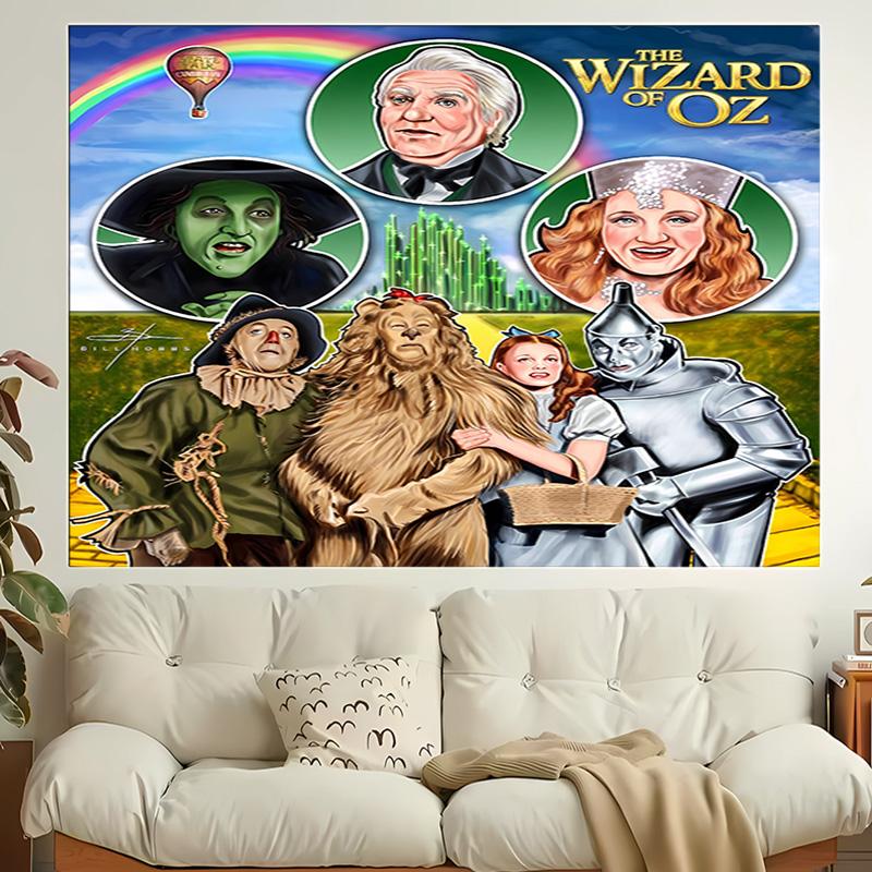 1pc The Wizard of Oz Tapestry, Living Room, Bedroom, Office, Party Decor, Ideal Festive Gift
