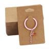 50pcs Keyring Card Jewelry Packaging Supply Jewelry Keychain Holder Card Selling