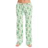 Women's Christmas Print Pajama Pants Casual Sleep Bottoms Without Holiday Home Wear